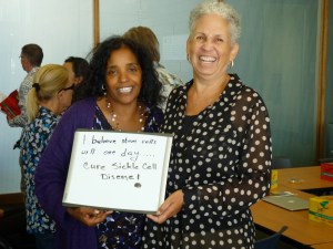 Sickle Cell Disease Patient Advocates Adrienne Shapiro and Nancy Rene.