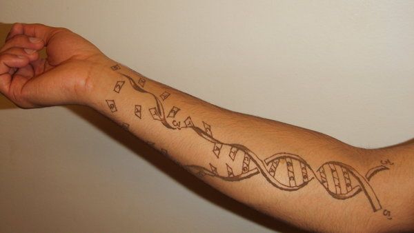Broken-DNA-Science-Tattoo-On-Arm-Sleeve-By-Sansanana
