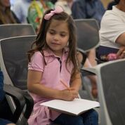 Evie at book signing
