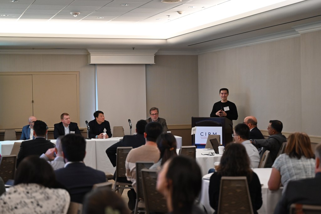 Andy Mai, MS, Founder of Bluecord speaking during a breakout session.