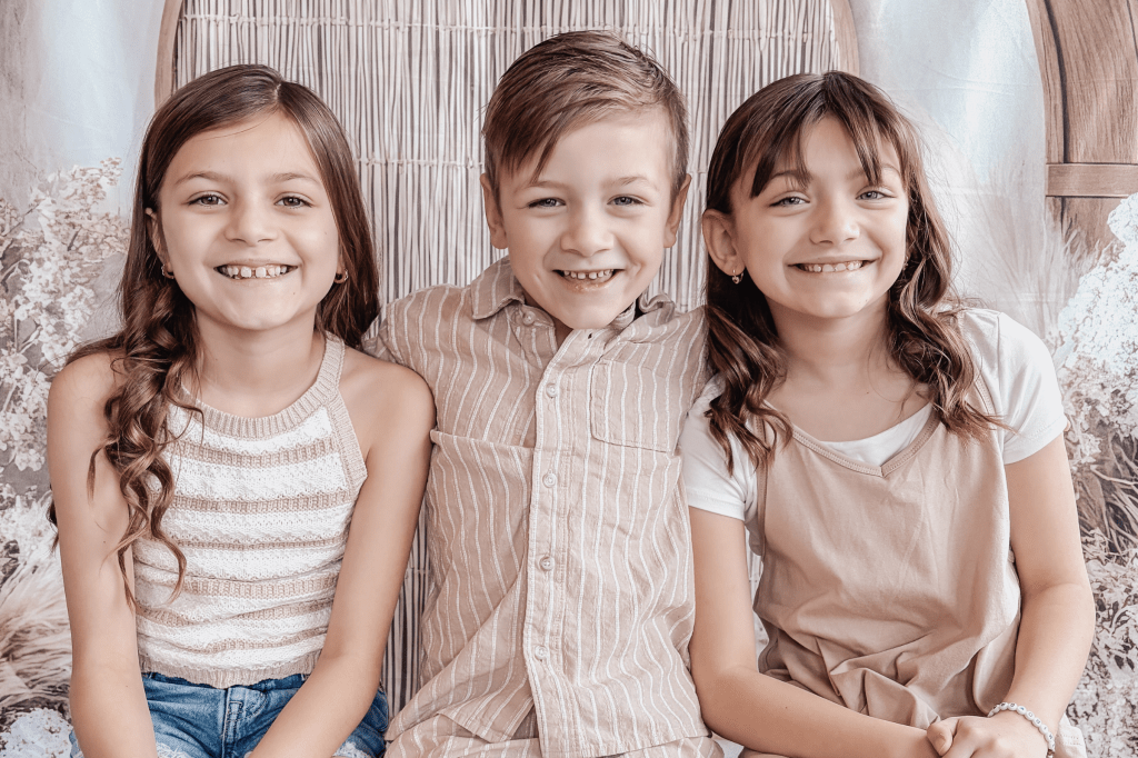 The Langenhop siblings: Ava, Landon, and Olivia